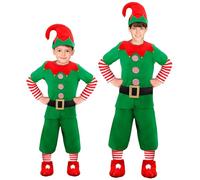 W WIDMANN MILANO Party Fashion - disfraz infantil elfo, pequeño ayudante de Papá Noel, duende, duende, disfraz de Navidad