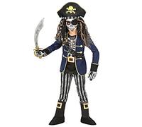 W WIDMANN MILANO Party Fashion - Disfraz infantil esqueleto pirata, bucanero, zombie, terror, carnaval, Halloween