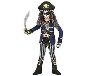 W WIDMANN MILANO Party Fashion - Disfraz infantil esqueleto pirata, bucanero, zombie, terror, carnaval, Halloween