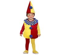 W WIDMANN MILANO Party Fashion - Disfraz infantil Payaso, disfraz, sombrero, carnaval, fiesta temática
