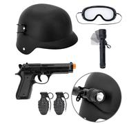 W WIDMANN MILANO Party Fashion - Disfraz infantil, policía, SWAT, obrero de la construcción o bombero, para carnaval, fiestas temáticas