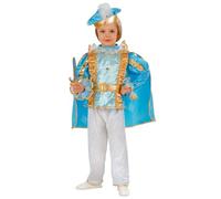 W WIDMANN MILANO Party Fashion - Disfraz infantil Príncipe azul, rey, disfraz de cuento de hadas Príncipe, disfraces de carnaval para niños