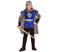 W WIDMANN MILANO Party Fashion - Disfraz infantil Rey Arturo, chaqueta, pantalón, cubrebotas, corona, capa, carnaval, fiesta temática