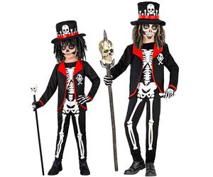 W WIDMANN MILANO Party Fashion - Disfraz infantil Sacerdote vudú, esqueleto, disfraz Halloween