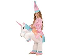 W WIDMANN MILANO Party Fashion - disfraz infantil unicornio, disfraz hinchable, carnaval, fiesta temática