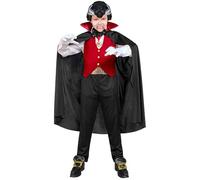 WIDMANN W MILANO Party Fashion - Disfraz infantil vampiro, gótico, chupasangre, conde oscuro, disfraz Halloween