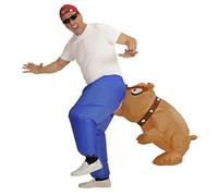 WIDMANN Disfraz 75506 picada Papelera perro, unisex ? Adultos, Azul/Marrón