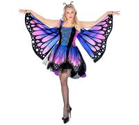 W WIDMANN MILANO Party Fashion - Disfraz de mariposa, vestido con tutu, alas, disfraz de animal, disfraces de carnaval