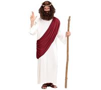 Widmann - Disfraz de Mesías, túnica, toga, corona de espinas, figura bíblica, navidad, carnaval, fiesta del lema