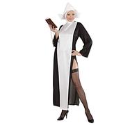 W WIDMANN MILANO Party Fashion - Disfraz monja sexy, monja mujer, traje de la iglesia, carnaval
