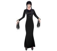 W WIDMANN MILANO Party Fashion - Disfraz Niña Oscura, Vestido Gótico, Bruja, Halloween