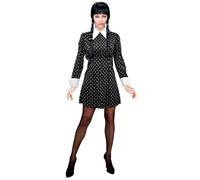 W WIDMANN MILANO Party Fashion - Disfraz Niña Oscura, Vestido, Gótico, Colegiala, Carnaval, Halloween