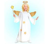 W WIDMANN MILANO Party Fashion - disfraz niño angel, vestido, halo, Niño Jesús, Navidad, carnaval