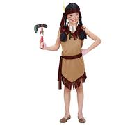 W WIDMANN MILANO Party Fashion - disfraz niño indio, vestido, salvaje oeste, hija del jefe, disfraces