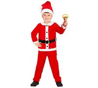 W WIDMANN MILANO Party Fashion - Disfraz niño Santa Niño, Papá Noel, Santa Claus, Disfraz de Navidad