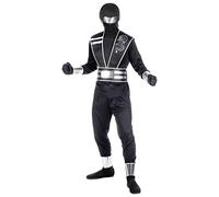 W WIDMANN MILANO Party Fashion - Disfraz Niños Espejo Ninja, luchador, carnaval, Halloween