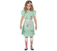 W WIDMANN MILANO Party Fashion - Disfraz Niños muñeca asesina, vestido, psicópata, horror niña, Halloween
