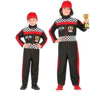 W WIDMANN MILANO Party Fashion - disfraz niños piloto de carreras, mono, deportista, profesión, disfraces carnaval