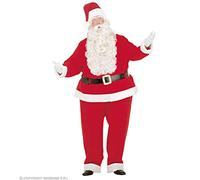 W WIDMANN MILANO Party Fashion - Disfraz Papá Noel gordo, camisa y pantalón de hielo, casaca, cinturón, sombrero, San Nicolás, Navidad, carnaval, fiesta temática