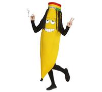 W WIDMANN MILANO Party Fashion - Disfraz Rastafari Banana, fiesta temática, carnaval