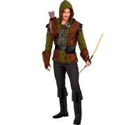 W WIDMANN MILANO Party Fashion - Disfraz Robin of Sheerwood para hombre, arquero con aspecto de cuero para carnaval