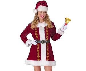W WIDMANN MILANO Party Fashion - Disfraz Sra. Santa Claus, Vestido de Navidad, Mujer de Navidad, Disfraz de Navidad