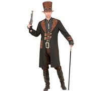 W WIDMANN MILANO Party Fashion - Disfraz steampunk, abrigo con camisa, sombrero, para carnaval