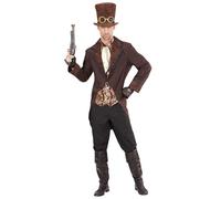 W WIDMANN MILANO Party Fashion - Disfraz Steampunk, frac con chaleco, jabot, sombrero, carnaval