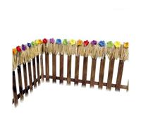 Deco con ambiente tropical Flores Hibisco antiincendios guirnalda hawaiana 730 x 30 cm