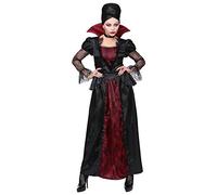 W WIDMANN MILANO Party Fashion - Disfraz Vampiresa, vestido, collar, chupasangre, Halloween