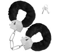 W WIDMANN MILANO Party Fashion - Esposas peluche estructura metálica | Complementos para disfraces: cascabeles, accesorios para despedidas de soltero, Carnaval y fiestas temáticas