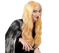 W WIDMANN MILANO Party Fashion F6034 - Peluca Morgana, rubia, pelo sintético, peluca de pelo largo, Halloween