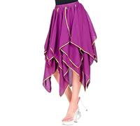 W WIDMANN MILANO Party Fashion - Falda de disfraz para mujer, accesorio de gasa con detalles dorados, traje de danza del vientre para Carnaval
