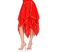 W WIDMANN MILANO Party Fashion - Falda de disfraz para mujer, accesorio de gasa con detalles dorados, traje de danza del vientre para Carnaval