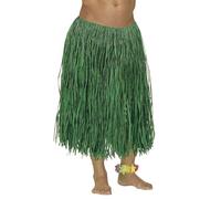 WIDMANN 3373V - Falda Hawaiana De Rafia, Unisex Adulto, Fiestas De Verano, Africanas, Fiestas Temáticas, Largo 78 Cm, Talla Única, Color Verde