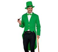 W WIDMANN MILANO Party Fashion - Capa de cola para el desfile del Día de San Patricio, uniforme de guardia, fiesta irlandesa, duende, maestro de ceremonias