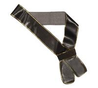 W WIDMANN MILANO Party Fashion - Funda para espada de piel sintética | Faja negra para espada con bordes dorados, accesorio de disfraz para disfraces de piratas, corsarios y mosqueteros