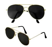 W WIDMANN MILANO Party Fashion - Gafas con cristales de colores, gafas de aviador, accesorio para fiesta temática de los 80, carnaval