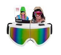 W WIDMANN MILANO Party Fashion - Gafas de esquí/snowboard, accesorio para disfraces de carnaval de los años 80, fiesta temática après-ski
