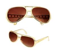Widmann- Gafas Rock 'n' Roll, sólido, Color Dorado, Talla única (6740R)