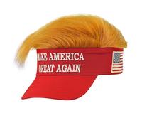 W WIDMANN MILANO Party Fashion - Gorra con pelo de peluche, gorra roja Make America Great Again, accesorio para disfraces de carnaval y fiestas temáticas