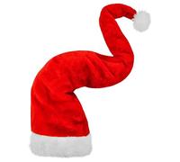 W WIDMANN MILANO Party Fashion - Gorro navideño extralargo, 125 cm, gorro de Papá Noel de felpa para adultos