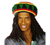 W WIDMANN MILANO Party Fashion - Gorro rasta estilo jamaicano, accesorio de colores para disfraces de carnaval, festivales y fiestas