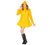 W WIDMANN MILANO Party Fashion - Greta Impermeable, abrigo con capucha, amarillo, chaqueta impermeable, disfraces de carnaval