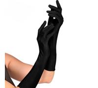 W WIDMANN MILANO Party Fashion - Guantes, 37 cm, guantes de noche elegantes, unisex, talla única, carnaval, fiesta de disfraces