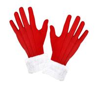 Widmann Guantes Papá Noel mujer acabado de peluche multicolor talla única (05385)