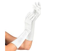 W WIDMANN MILANO Party Fashion - Guantes de satén con elastán, 1 par, longitud 40 cm, accesorio, años 20, carnaval