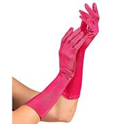 W WIDMANN MILANO Party Fashion - Guantes de satén con elastán, 1 par, longitud 40 cm, accesorio, años 20, carnaval