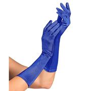 W WIDMANN MILANO Party Fashion - Guantes de satén con elastán, 1 par, longitud 40 cm, accesorio, años 20, carnaval