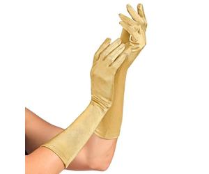 W WIDMANN MILANO Party Fashion - Guantes de satén con elastán, 1 par, longitud 40 cm, accesorio, años 20, carnaval